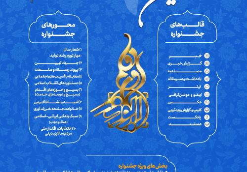 پوستر نهمین جشنواره رسانه‌ای ابوذر استان قم